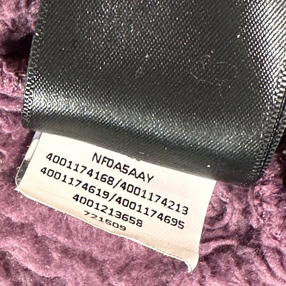 The North Face Girls Purple Suave OSO HiPile Fleece Zip Hoodie Jacket Size S 7/8 - Picture 13 of 16